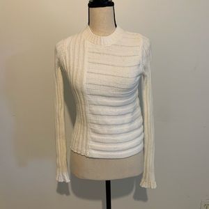 Vince White Knit Sweater